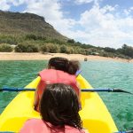 ruta en kayak en el embalse de Iznájar
