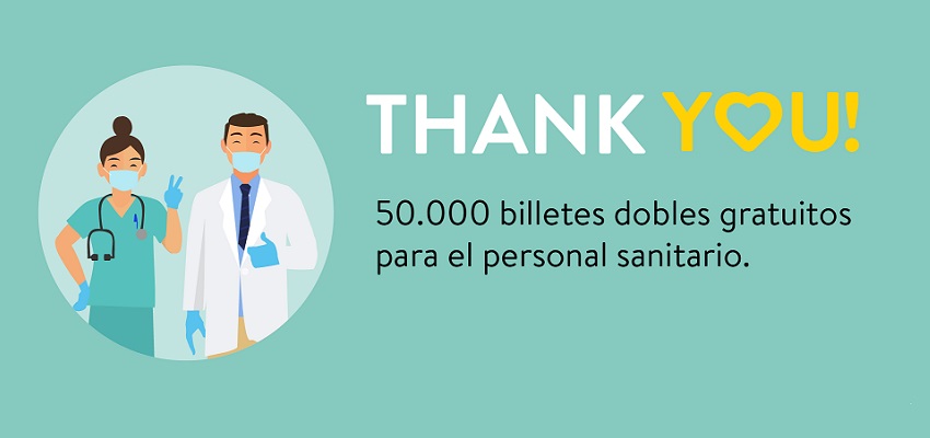 IBERIA Y VUELING: ¡50.000 BILLETES DOBLES GRATIS PARA PERSONAL SANITARIO!