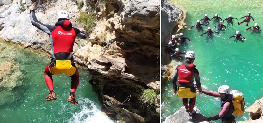 Noguera Aventura Salou 💦 🧗 iniciación al barranquismo con descuento